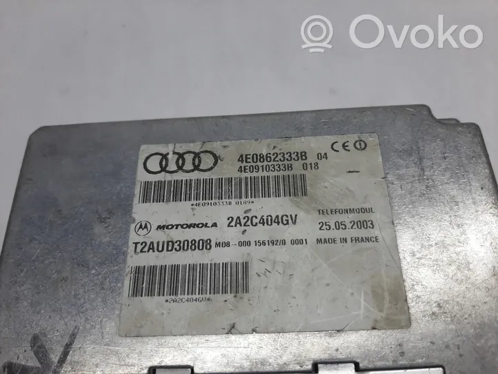 Audi A8 S8 D3 4E Modulo di controllo comandi vocali 4E0862333B