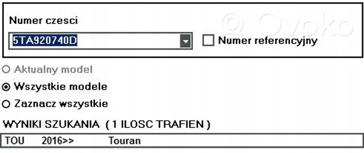 Volkswagen Touran III Compteur de vitesse tableau de bord 5TA920740D