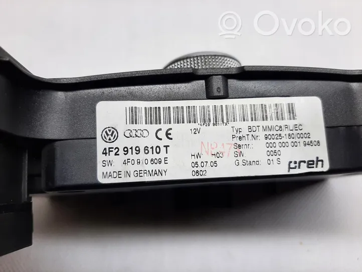 Audi A6 S6 C6 4F Interruttore/pulsante di controllo multifunzione 4F2919610T