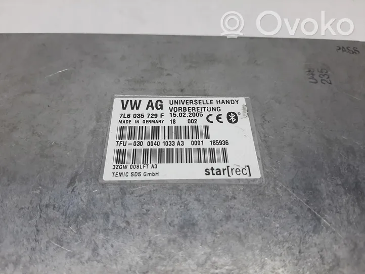 Volkswagen Touareg I Module unité de contrôle Bluetooth 7L6035729F