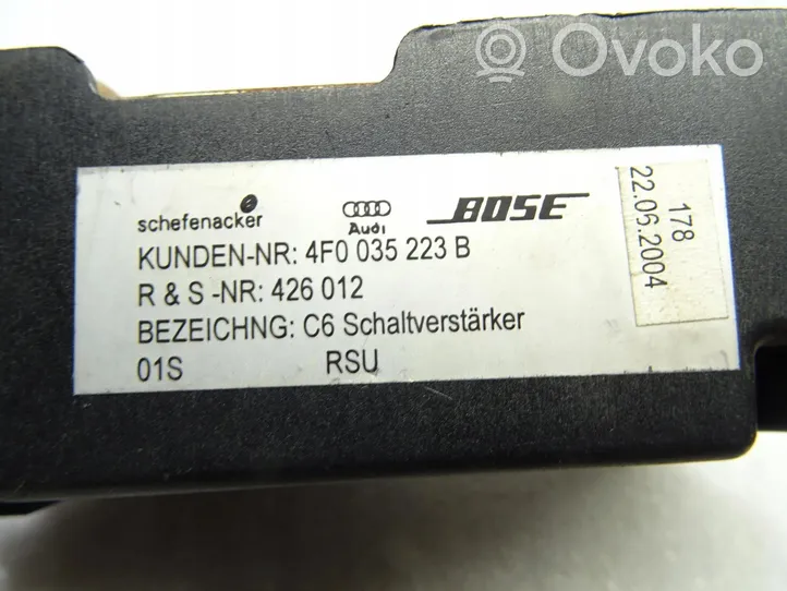 Audi A6 S6 C6 4F Amplificateur de son 4F0035223B