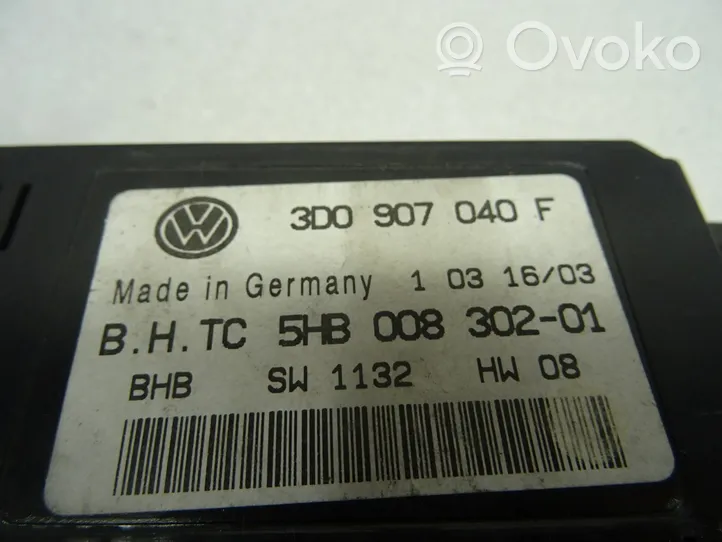 Volkswagen Phaeton Module unité de contrôle climatisation 3D0907040F