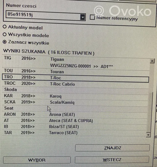 Volkswagen T-Roc Czujnik temperatury spalin 05E919519J