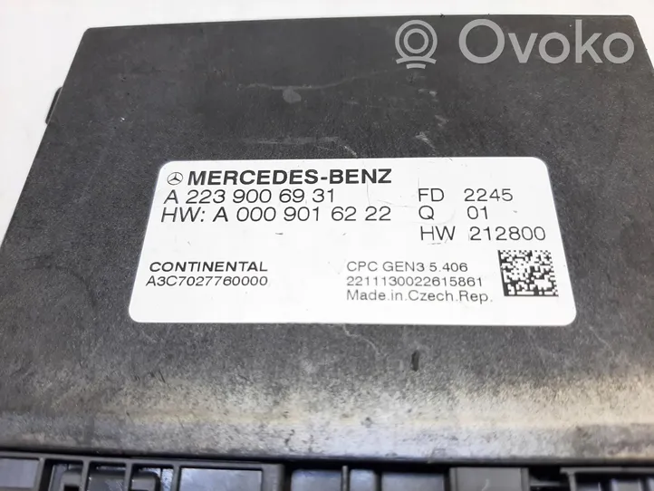 Mercedes-Benz S W223 Module de contrôle de boîte de vitesses ECU A2239006931