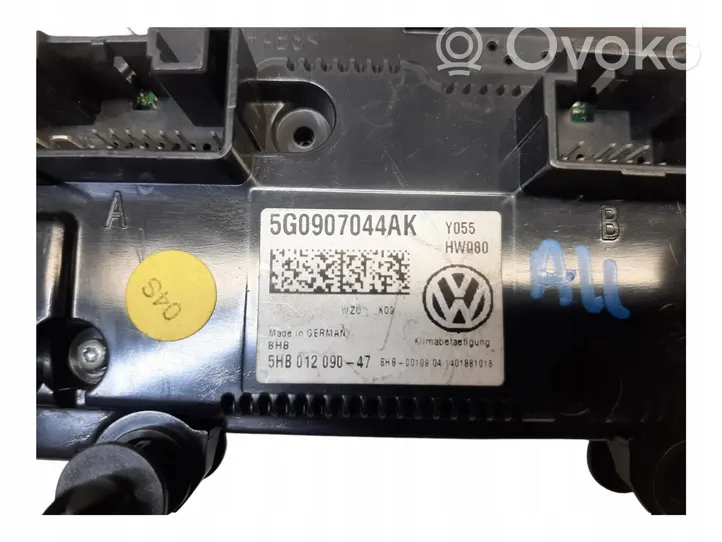 Volkswagen Golf VII Unité de contrôle climatique 5G0907044AK
