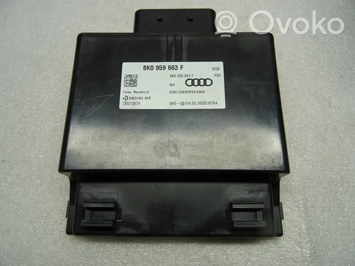 Audi A4 S4 B8 8K Modulo del convertitore di tensione/trasformatore 8K0959663F