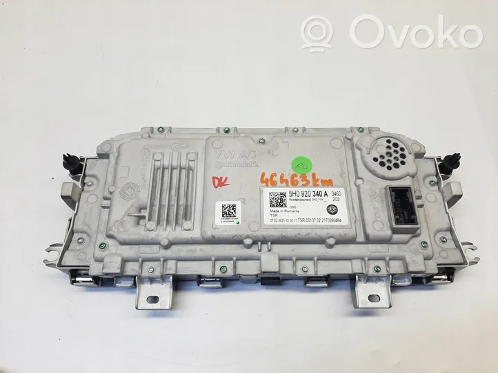 Volkswagen Golf VIII Compteur de vitesse tableau de bord 5H0920340A