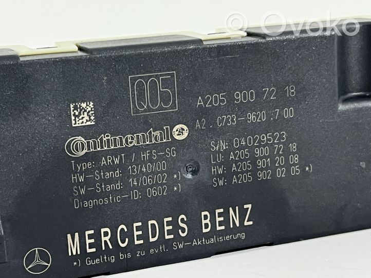 Mercedes-Benz C W205 Motor de apertura del maletero/compartimento de carga A2059012008