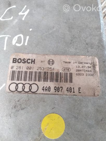 Audi A6 S6 C4 4A Variklio valdymo blokas 0281001253254