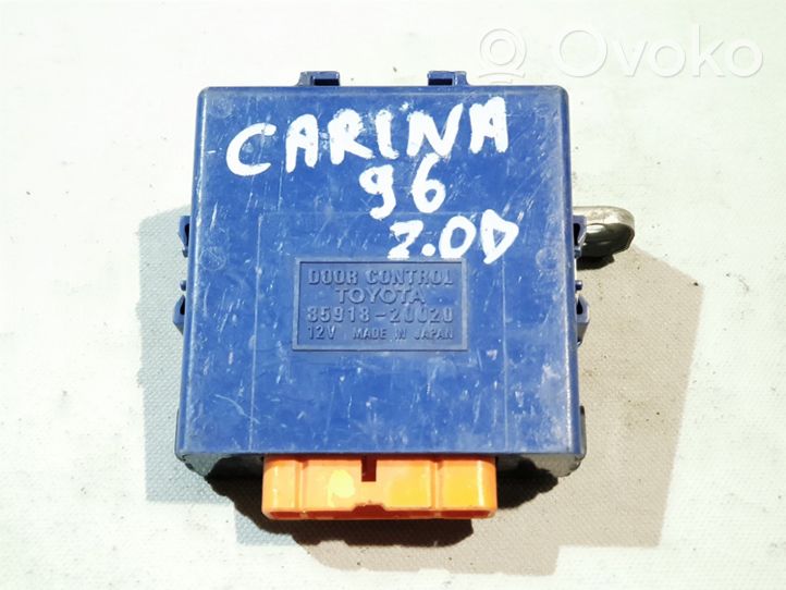 Toyota Carina T210 Unité de commande / module de verrouillage centralisé porte 8591820020