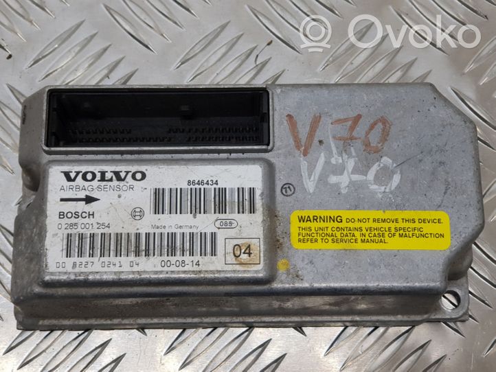 Volvo V70 Module de contrôle airbag 0285001254
