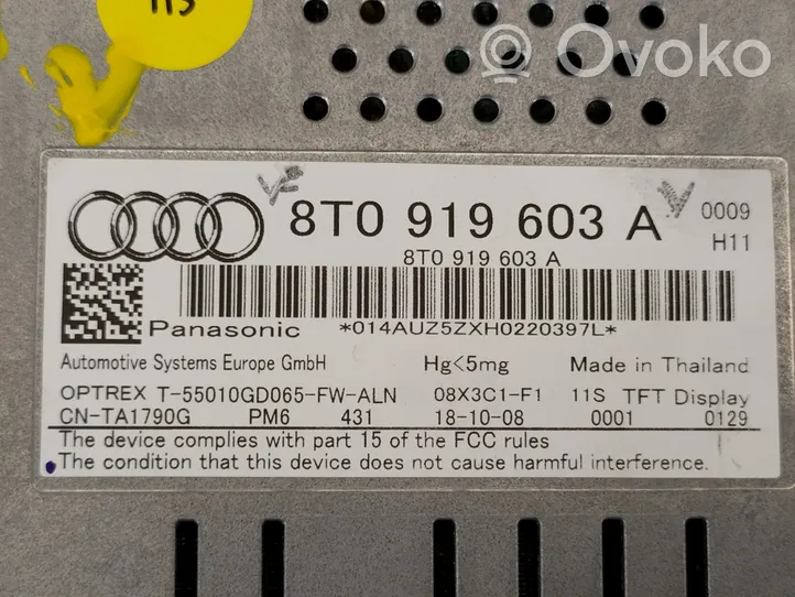 Audi Q5 SQ5 Wyświetlacz Head Up 8T0919603A