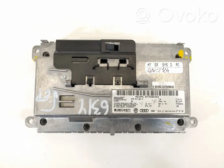 Audi A6 S6 C6 4F Schermo del visore a sovrimpressione 4F0919603A