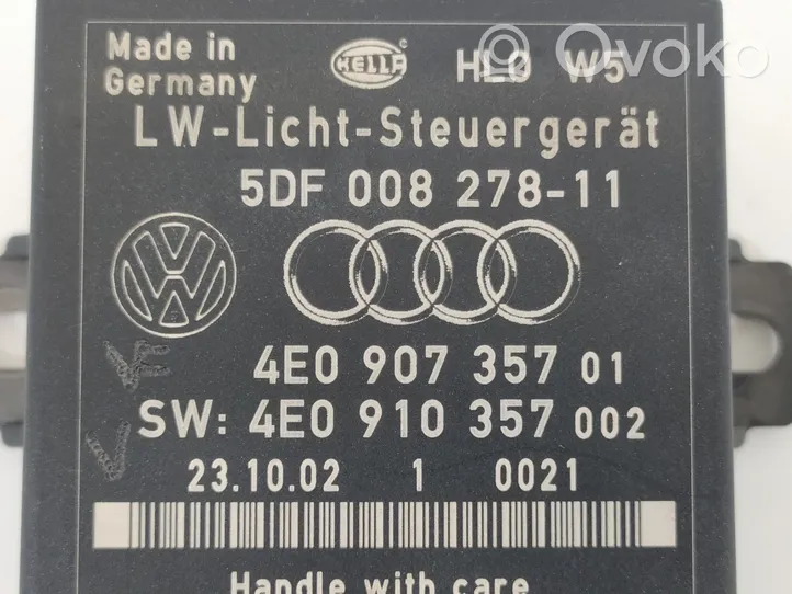 Audi A8 S8 D2 4D Unité de commande / module Xénon 4E0907357