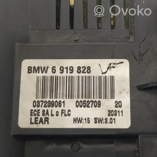 BMW 3 E46 Interruptor de control del panel de luces 6919828