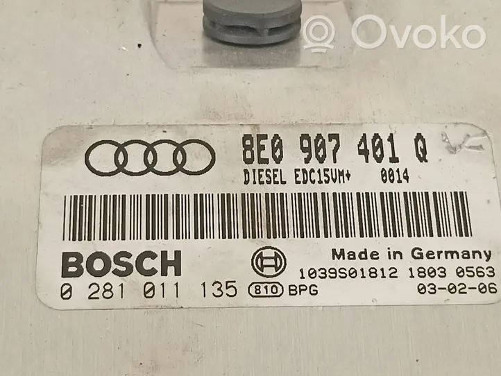 Audi A4 Allroad Sterownik / Moduł ECU 8E0907401Q