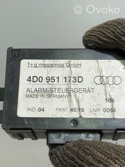 Audi A8 S8 D2 4D Boîtier module alarme 4D0951173D