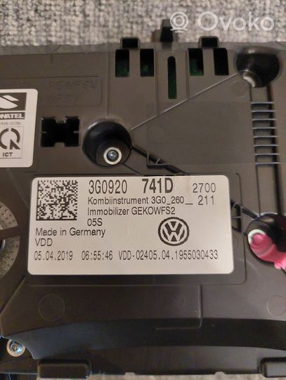 Volkswagen Arteon Nopeusmittari (mittaristo) 3G0920741D