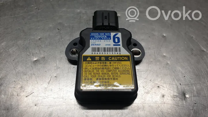 Toyota Prius (XW30) Sensore di imbardata accelerazione ESP 8918348030