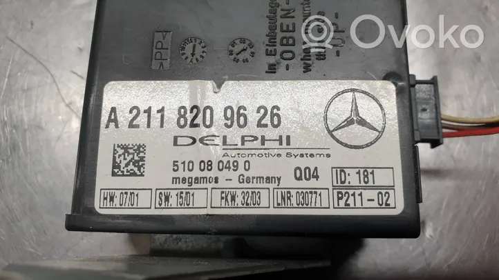 Mercedes-Benz E W211 Signalizacijos valdymo blokas A2118209626