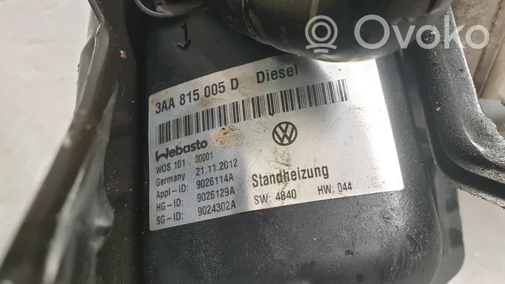 Volkswagen PASSAT B7 Unité de préchauffage auxiliaire Webasto 3AA815005D