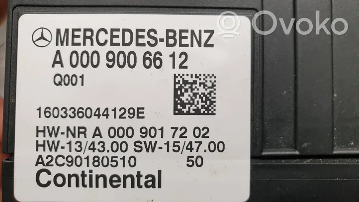 Mercedes-Benz C W205 Unité de commande / module de pompe à carburant A0009006612