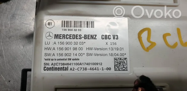 Mercedes-Benz B W246 W242 Mukavuusmoduuli A1569003203