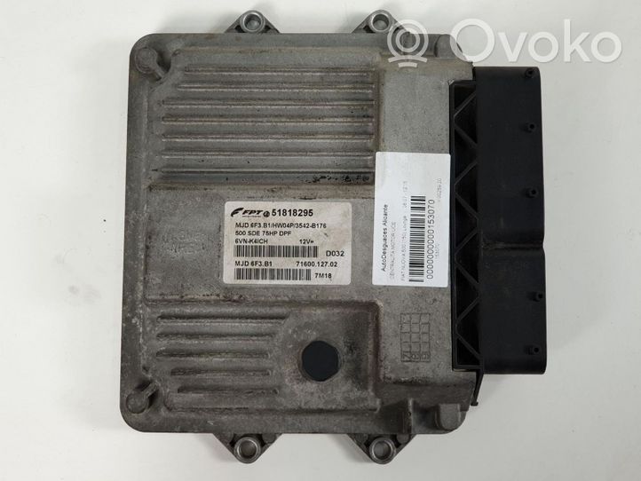 Fiat 500 Cinquecento Calculateur moteur ECU 51818295