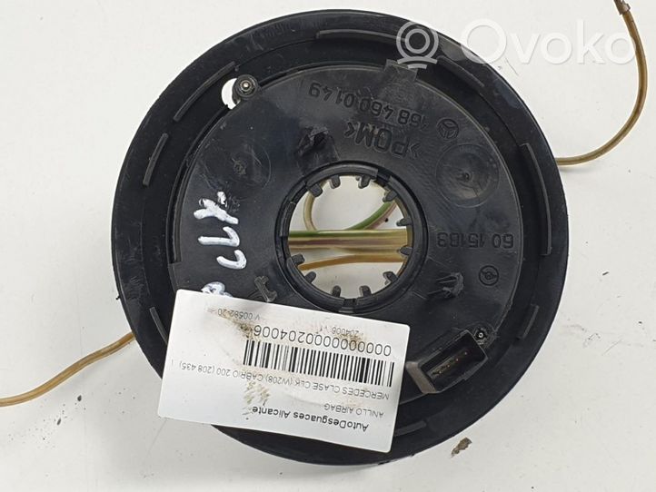 Mercedes-Benz CLK A208 C208 Innesco anello di contatto dell’airbag (anello SRS) 1684600149