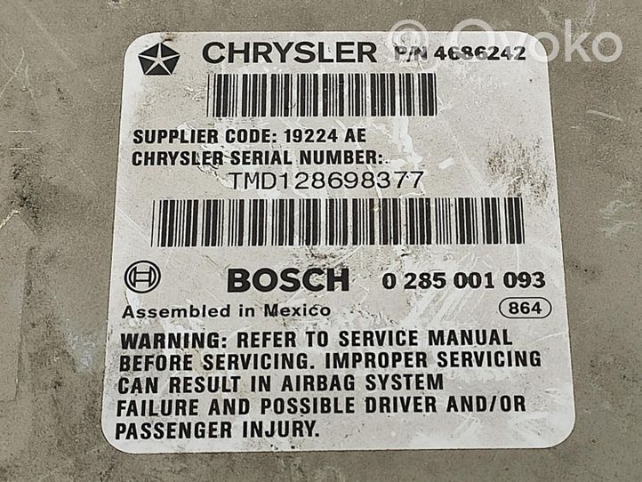 Chrysler Grand Voyager II Sterownik / Moduł Airbag 0285001093