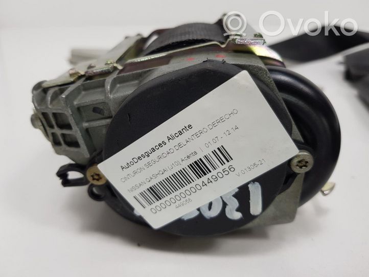 Nissan Qashqai Etuistuimen turvavyö 86884JD000