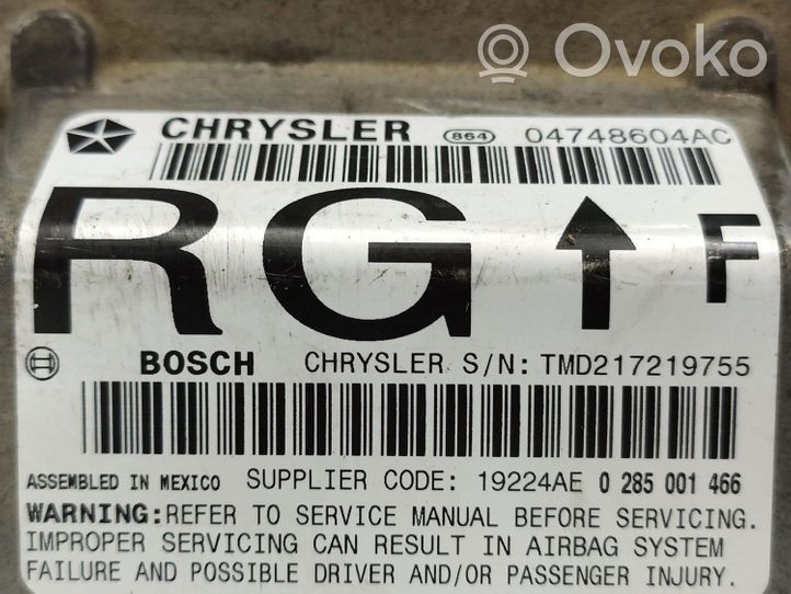 Chrysler Grand Voyager IV Turvatyynyn ohjainlaite/moduuli 0285001466