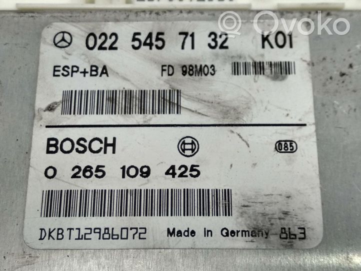 Nissan Maxima Sterownik / Moduł ECU 0265109425