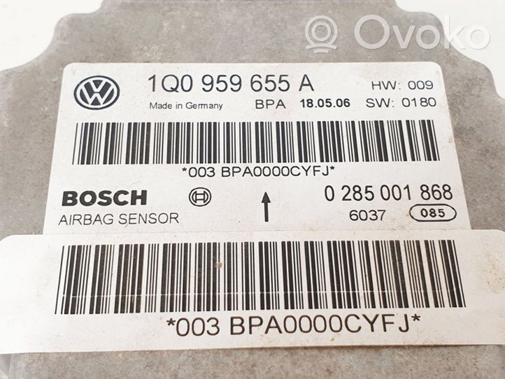 Volkswagen Eos Airbag control unit/module 0285001868