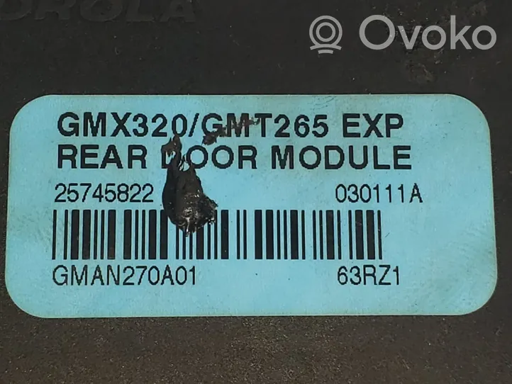 Cadillac CTS Module confort GMX320