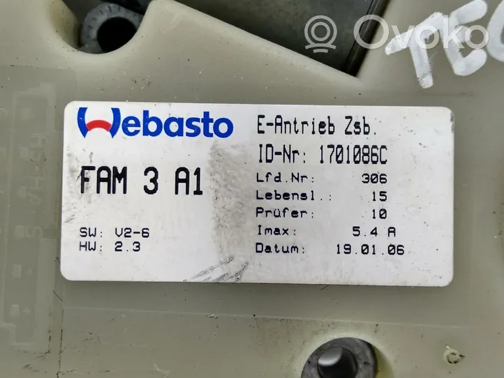 Ford Fiesta Sähkökäyttöisen kattoluukun asennussarja 88060D