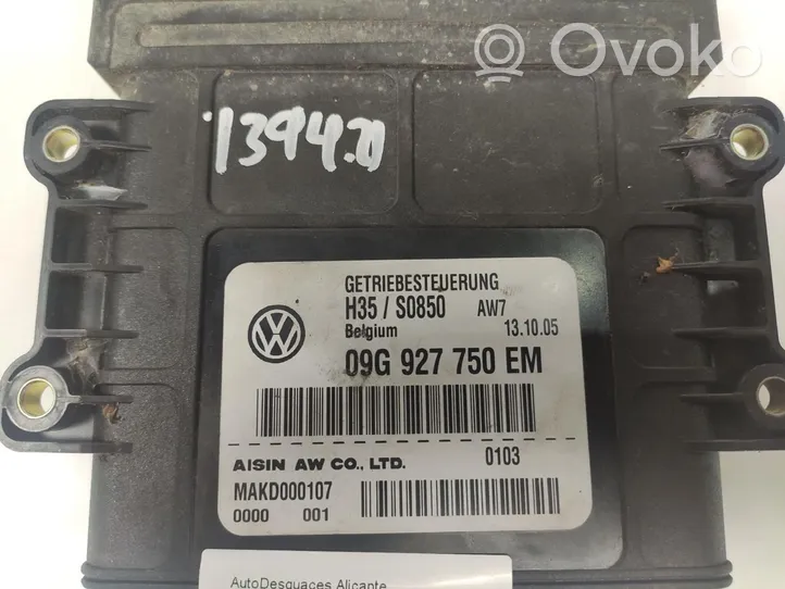 Volkswagen Golf Plus Pavarų dėžės valdymo blokas 09G927750EM