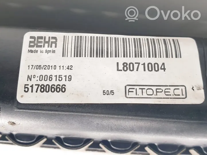 Peugeot Bipper Radiateur de refroidissement 51780666