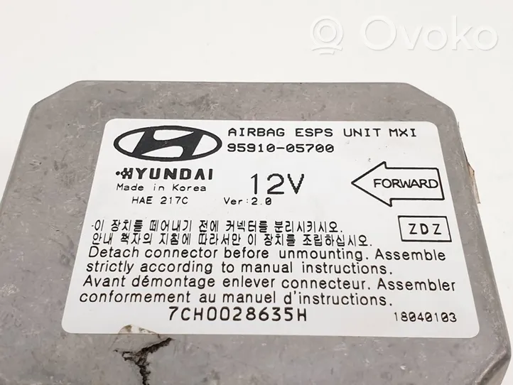 Hyundai Atos Classic Turvatyynyn ohjainlaite/moduuli 9591005700