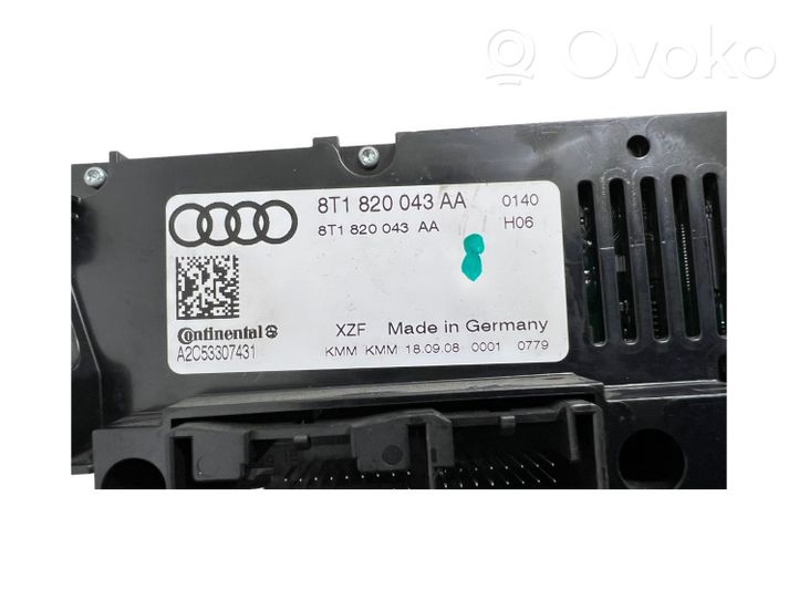 Audi A4 S4 B8 8K Ilmastoinnin ohjainlaite 8T1820043AA