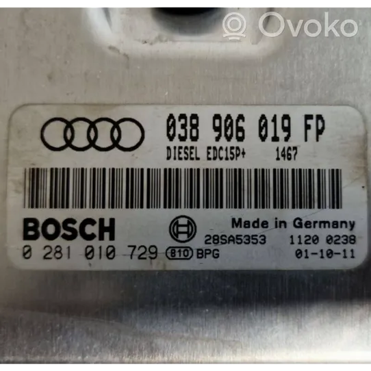 Audi A4 S4 B6 8E 8H Calculateur moteur ECU 038906019FP