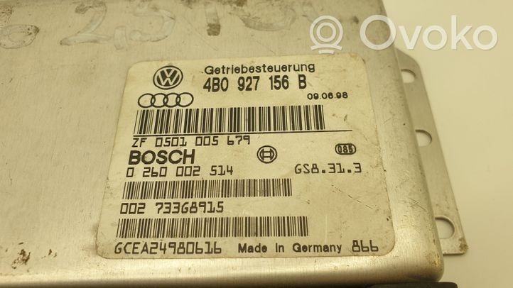 Audi A6 S6 C4 4A Sterownik / Moduł skrzyni biegów 4B0927156B