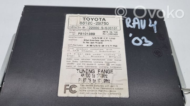 Toyota RAV 4 (XA20) Radija/ CD/DVD grotuvas/ navigacija 861202B760