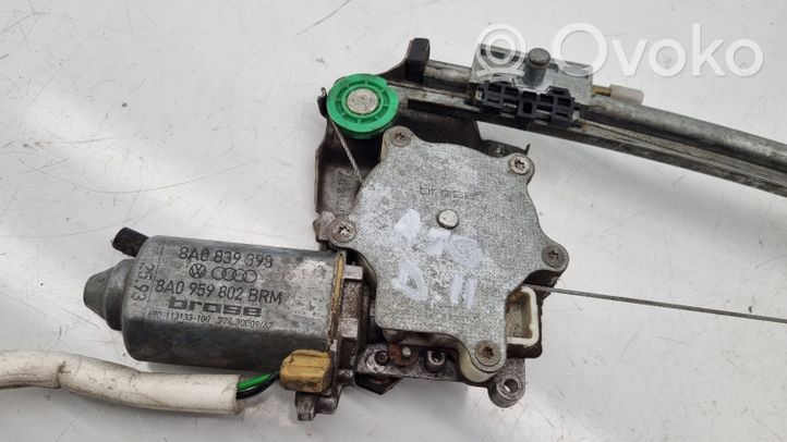 Audi 80 90 B3 Rear door window regulator with motor 8A0839398