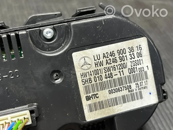 Mercedes-Benz A W176 Ilmastoinnin ohjainlaite A2469003816