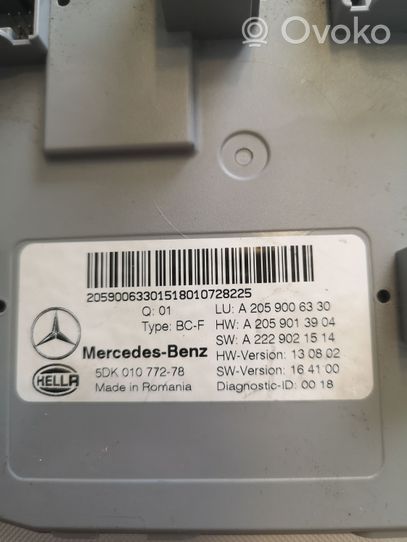 Mercedes-Benz GLC X253 C253 Modulo di controllo del corpo centrale A2059006330