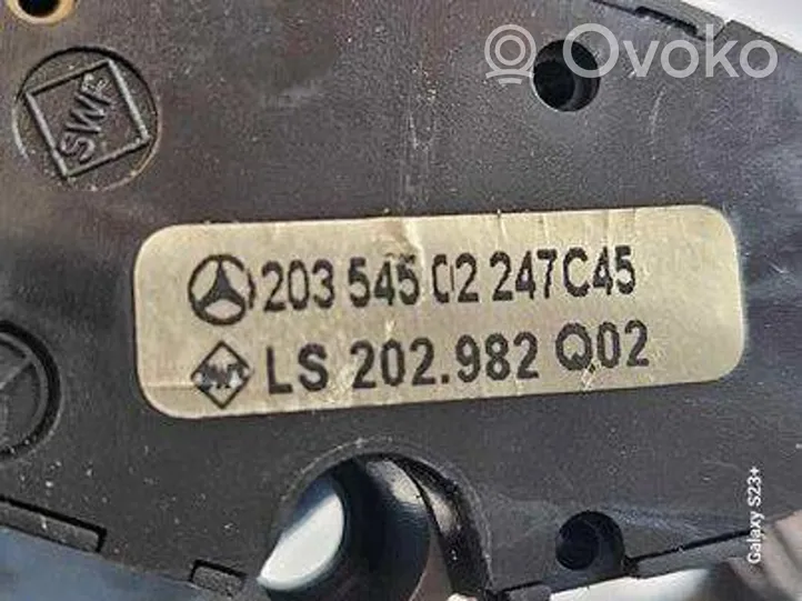 Mercedes-Benz C W203 Commande régulateur de vitesse 2035450224
