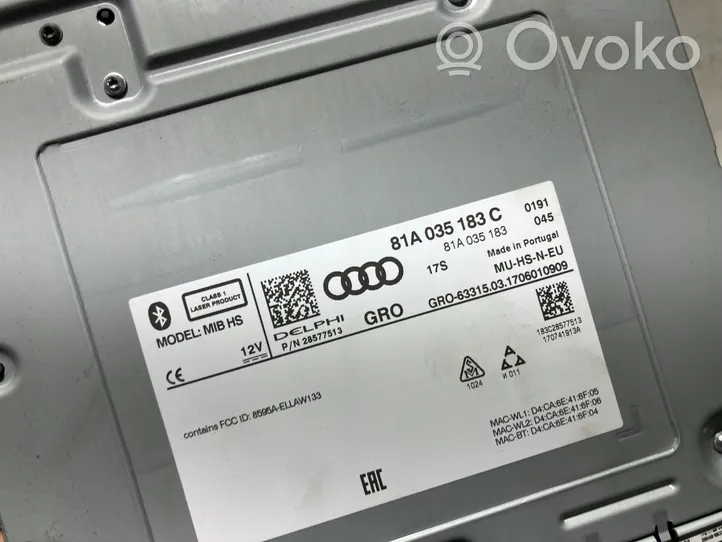 Audi A3 S3 8V CD/DVD-vaihdin 81a035183c