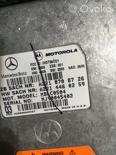 Mercedes-Benz R W251 Sterownik / Moduł sterujący telefonem A2218708726