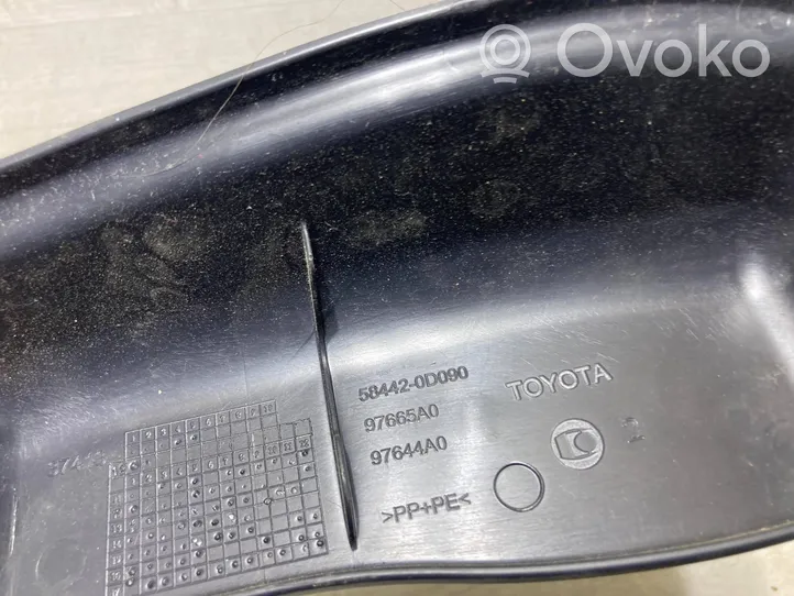 Toyota Yaris Osłona szyn przedniego fotela pasażera 58442-0D090